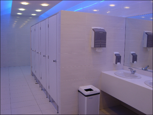 Chống bẩn với các vách ngăn toilet hiệu quả