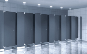 Thi công vách ngăn vệ sinh Compact HPL chịu nước