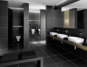 Lựa chọn vách ngăn vệ sinh với màu ghi rẻ đẹp