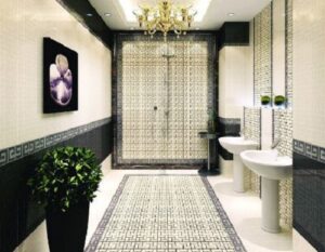 vach ngan toilet