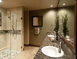Nhà vệ sinh tiết kiệm được diện tích với vách ngăn