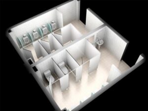 Sử dụng vách ngăn vệ sinh MFC chống ẩm