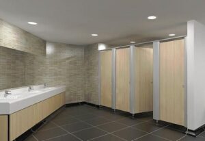 Vách ngăn toilet phù hợp cho nhà vệ sinh công cộng