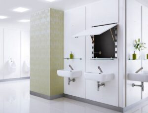 Vách ngăn vệ sinh từ chất liệu compact HPL ưu việt