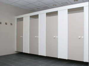 Xây dựng vách ngăn vệ sinh tại các trung tâm thương mại